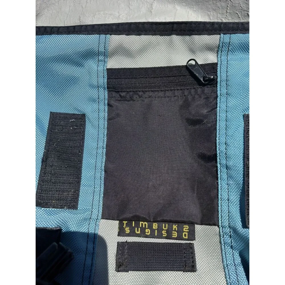 Timbuk2 Custom Classic Messenger Bag designed in SF Blue Gray Yellow